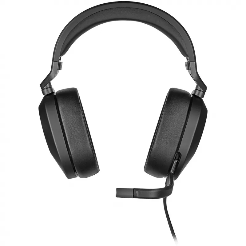 CORSAIR HS65 SURROUND laidinės žaidimų ausinės, supra-aural, 3,5 mm + USB adapteris, 32 Ω, 282 g, anglis