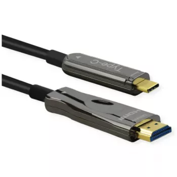 Vaizdo kabelio adapteris ROLINE 14.01.3474 30 m HDMI Type A USB Type-C juodas