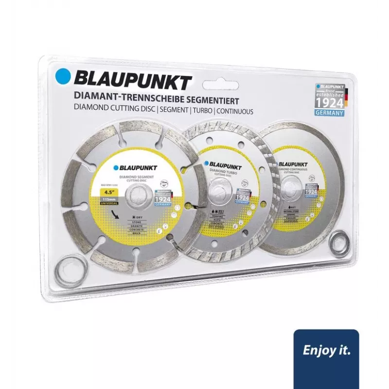 Pjovimo/šlifavimo diskų rinkinys BLAUPUNKT BP-CW-D4115, 3 vnt.