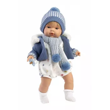 Lėlė Llorens Sasha verkianti, 38 cm, realistinės savybės, minkštas kūnas