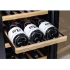 Caso | Vyno aušintuvas | WineComfort 24 | Energinio efektyvumo klasė G | Vitrininis | Butelių talpa 24 buteliai | Aušinimo tipas Kompresorinė technologija | Juoda