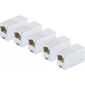 Adapter ShiverPeaks 71220-8M-SET5 modulinis jungties kištukas Cat 5, 8 padėčių RJ45