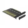 DeLOCK PCI Express x16 kortelė 5 vidiniams M.2 Key B / SATA lizdams