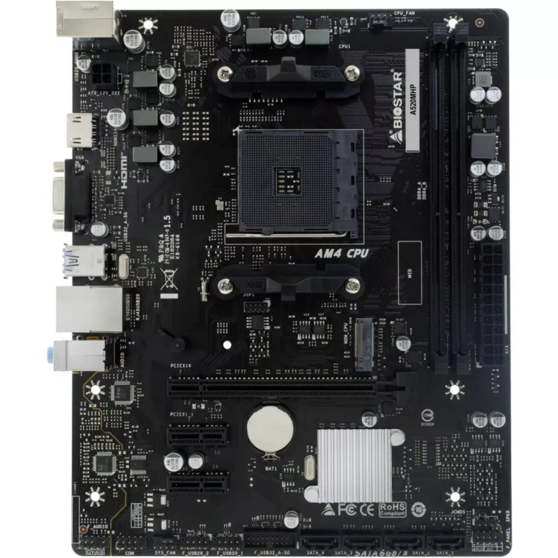 BIOSTAR A520MHP AM4 Micro-ATX pagrindinė plokštė