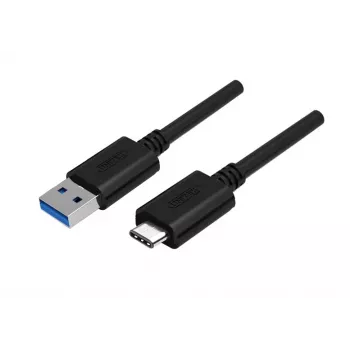 UNITEK Y-C474BK USB kabelis USB 3.2 Gen 1 (3.1 Gen 1) 1 m USB A USB C Juoda