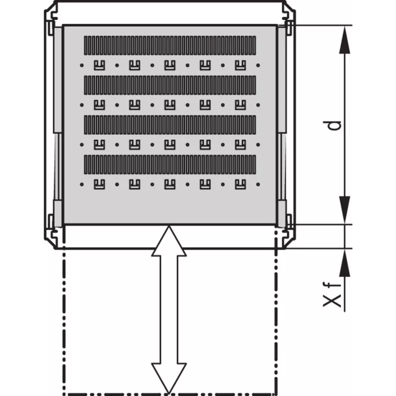 Schroff 19\FACHB.TELE.2HE 900T 7021 (27230108)