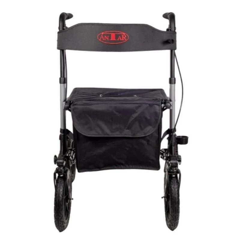 Walker (rollator) ANTAR AT51036 — juoda, 27,9 cm (11 col.) sėdynės aukštis, 9 kg, maks. apkrova 136 kg, plotis 870 mm, gylis 630 mm