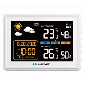 BLAUPUNKT WS30WH orų stotelė — patalpų ir lauko temperatūros bei drėgmės monitorius