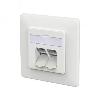 METZ CONNECT Connection Socket E-DAT C6A LSA++ 2 Port UP verkehrswei