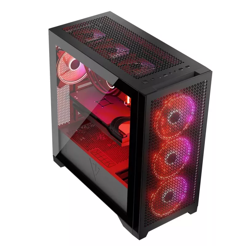 MODECOM korpusas VOLCANO EXPANSE T APEX ARGB MIDI juodas