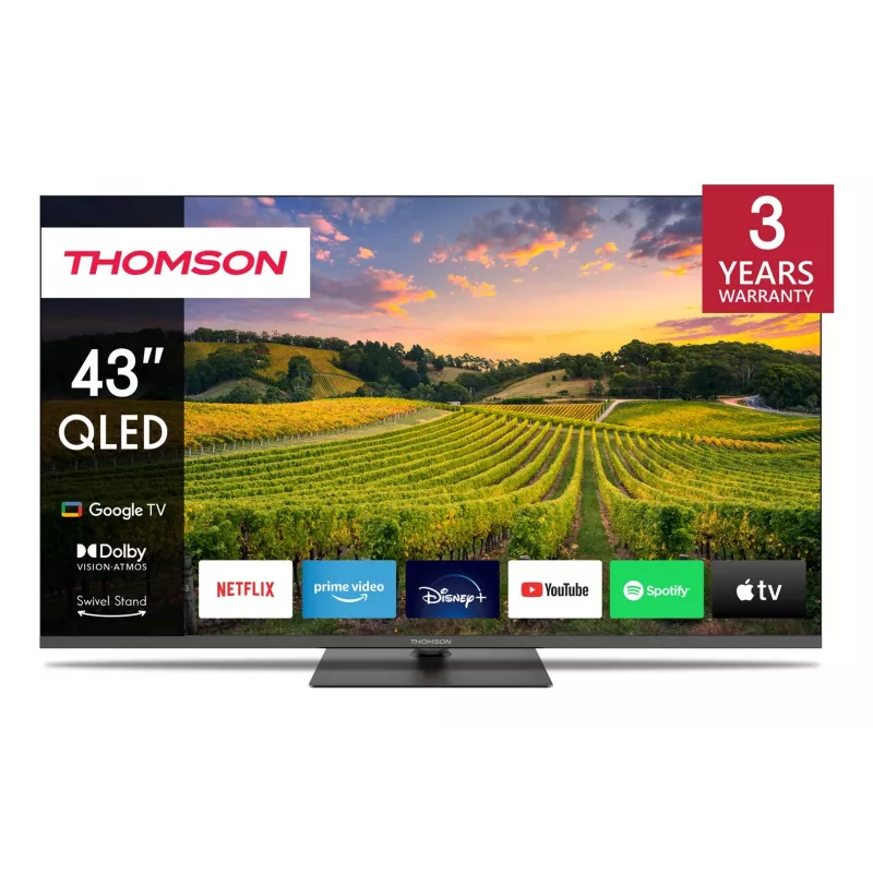 Thomson 43QG5C14 televizorius 109,2 cm (43 inch) 4K Ultra HD išmanusis televizorius Wi-Fi juodas