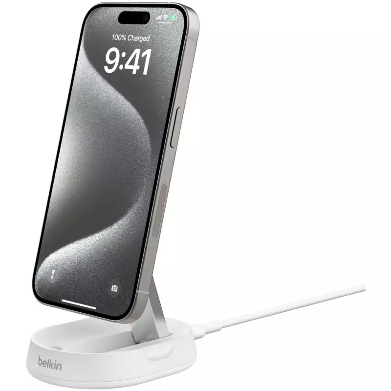 Belkin BoostCharge Pro išmanusis telefonas baltas kintamosios srovės belaidis įkrovimas greitasis įkrovimas vidaus