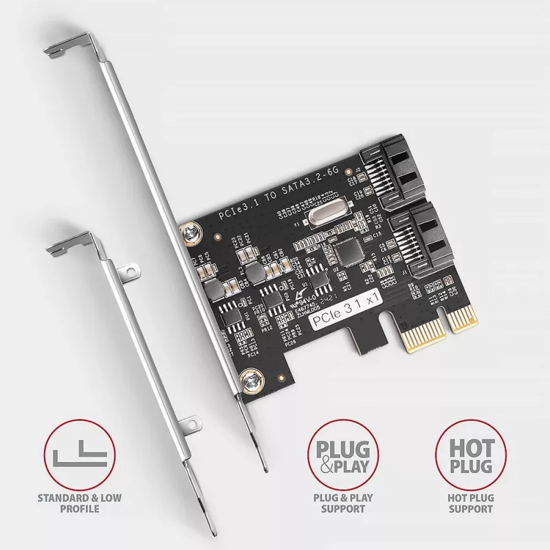 Axagon PCES-SJ2 sąsajos plokštės / adapteris Vidinė SATA