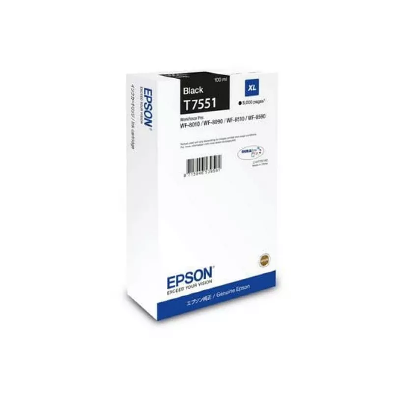 Epson C13T75514N rašalo kasetė 1 vnt. Originali Didelio (XL) našumo Juoda