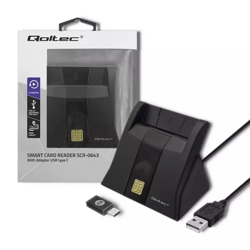 RFID skaitytuvas Qoltec 50643