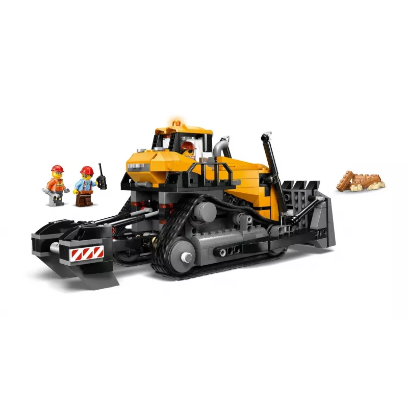 Žaislinis statybinis buldozeris LEGO 60466, City serija, 682 detalės, 3 minifigūrėlės, rekomenduojamas amžius 8+, dydis 120×240×130 mm