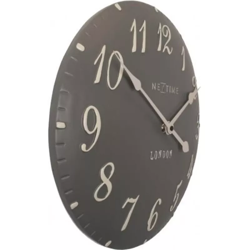 NeXtime klok 3084gs London Arabic, Ø34,5 cm, sieninis, pilkas / baltas