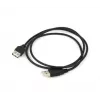 USB kabelis Star Micronics USB 2.0 1m Juodas USB A kištukas / USB A kištukas
