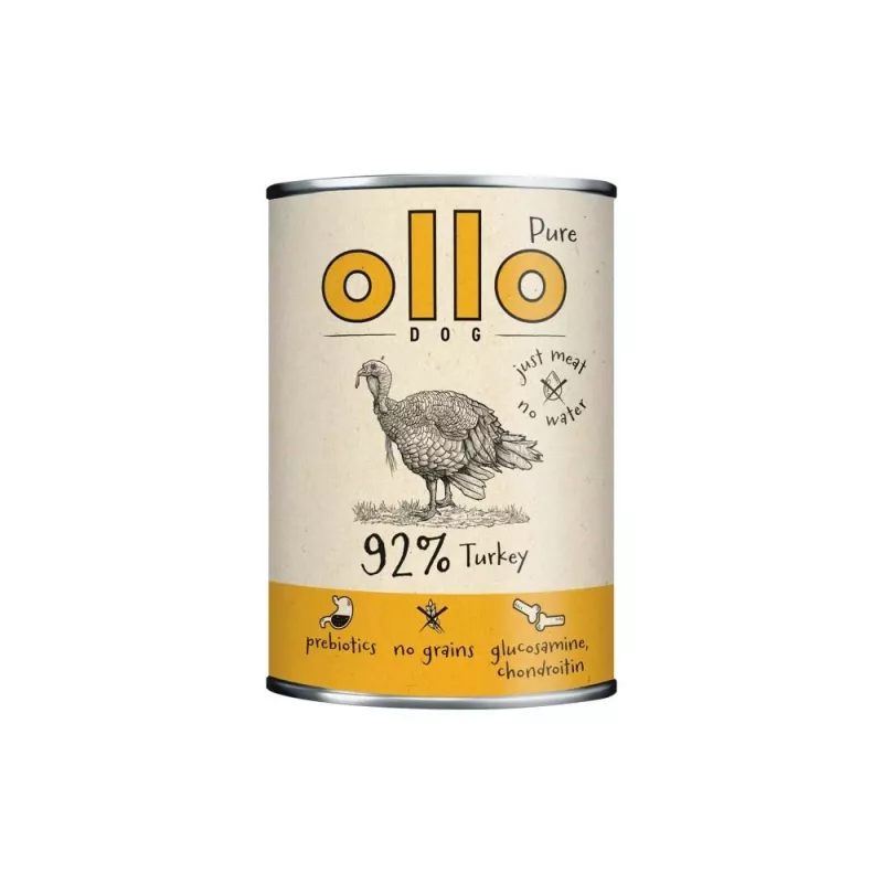 OLLO Pure Turkey – šlapias šunų maistas – 850 g