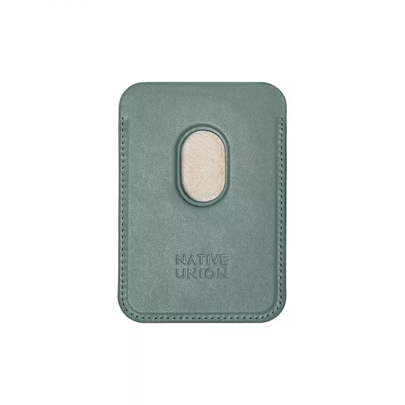 Dėklo-piniginė native union (Re) Classic žalios spalvos, suderinama su iPhone 15/15 Pro/15 Plus/15 Pro Max, iPhone 14/14 Pro/14 Plus/14 Pro Max, iPhone 13/13 Pro