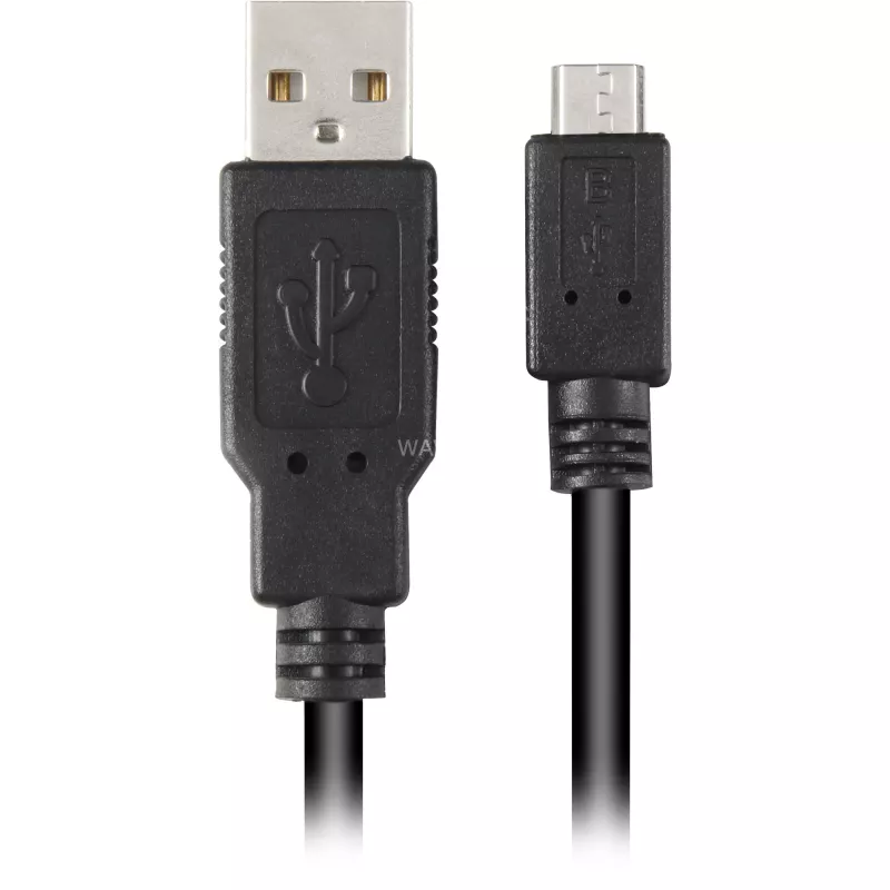 USB kabelis Sharkoon 1,5 m Micro-USB2.0-B/USB2.0-A