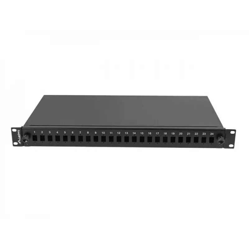 Šviesolaidinė skirstomoji dėžė Rack 1U 24x SC LC 19