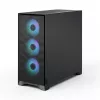 Fractal Design Pop 2 Air Juoda Solid vidutinio dydžio kompiuterio korpusas — ATX palaikymas, 3x 120 mm priekiniai ventiliatoriai, 2,5/3,5 colio diskų nišos, 215×481×462 mm