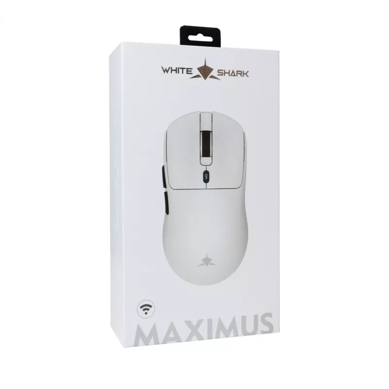 Pelė White Shark GM-9010 MAXIMUS balta USB