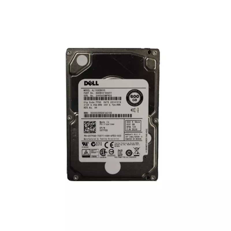 „Dell“ – kietasis diskas – 600 GB – vidinis – 2,5 colio (6,4 cm) – SAS – 10 000 aps./min. – skirta „PowerVault MD3200“, „MD3660f“ (5TFDD)