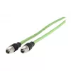 METZ CONNECT jungiamasis kabelis M12 1m žalias X koduotas 142M2X11010