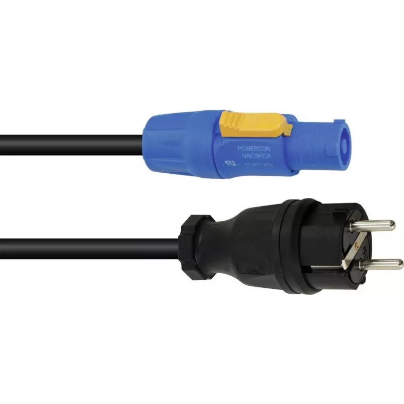 Maitinimo laidas PSSO PowerCON 3,0 m H07RN-F 3G1,5 tinklo prijungimui