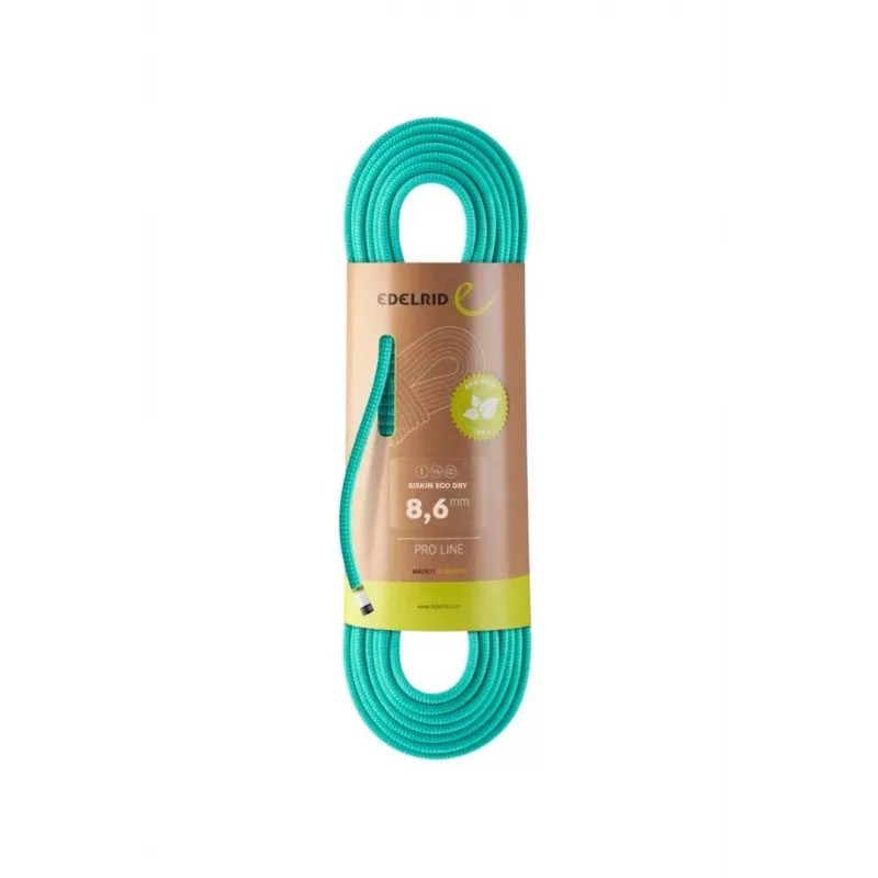Laipiojimo virvė Edelrid Rope Siskin Eco Dry 8,6 mm, 60 m, icemint