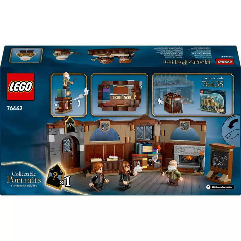 Statybinis rinkinys LEGO Harry Potter Hogwarts pilies kerų klasė 76442 — 204 dalys, 3 minifigūrėlės, amžius 8+