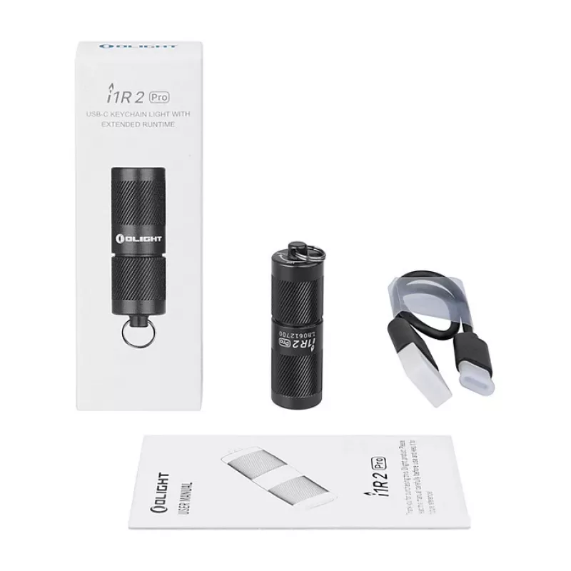 Raktų pakabuko žibintuvėlis Olight I1R 2 Pro juodas 180 lm IPX8
