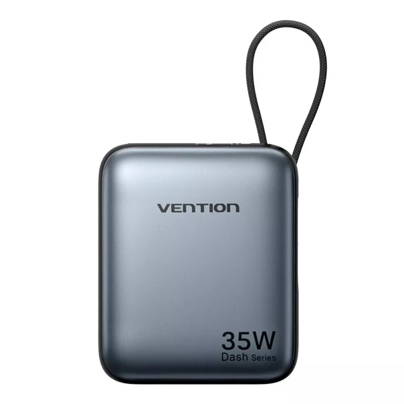 Išorinė baterija Vention FHEH0 ličio polimero 10000 mAh 35 W USB-C juoda