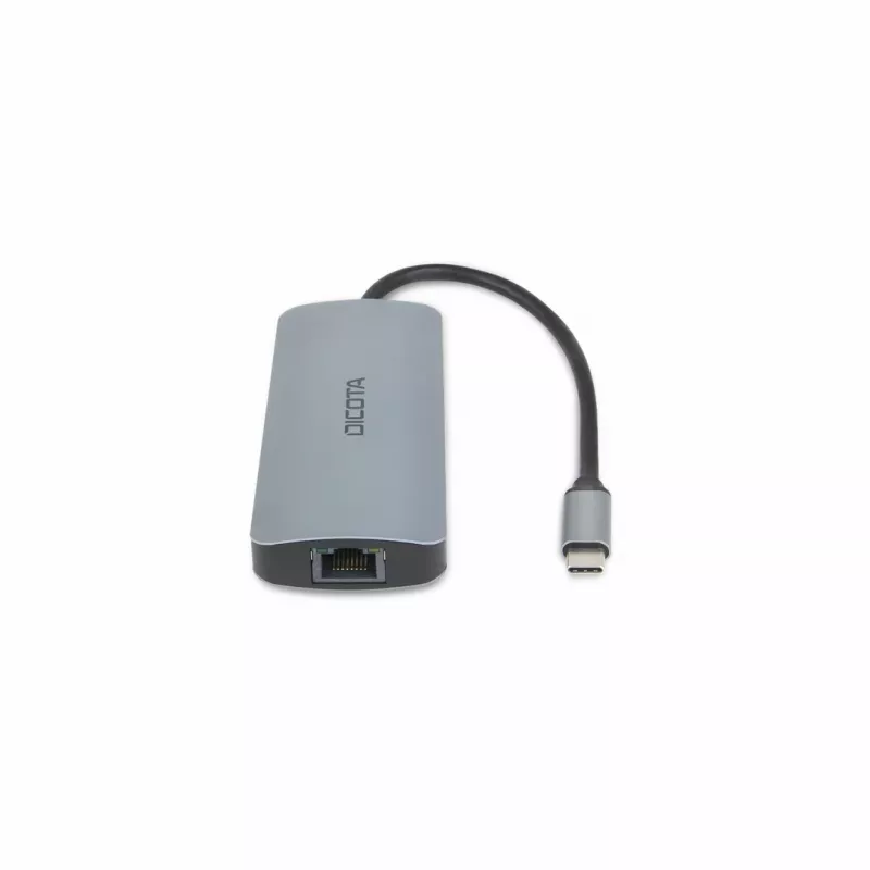 Dicota USB-C 8-in-1 Multi Hub 4K PD 100W sidabrinis