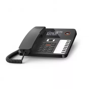 DECT telefonas Gigaset DESK 800A Laidinis ragelis 200 telefonų knygos įrašų Juodas