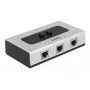 Hub DeLOCK 87673 1000 Mbit/s juoda pilka