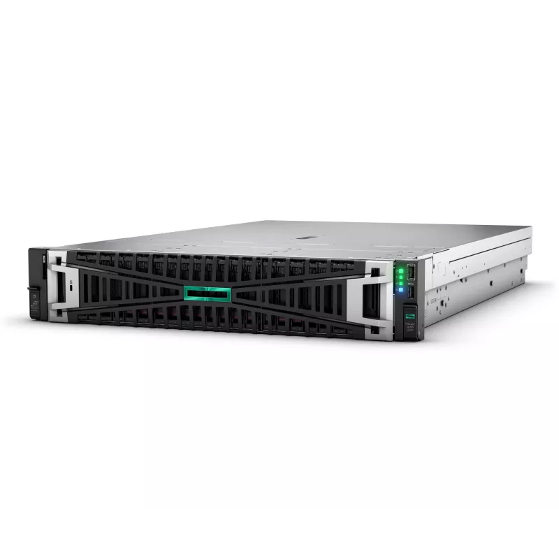 HPE ProLiant DL385 Gen11 2HE EPYC 9015 8 branduolių 3,5 GHz 2x32 GB-R 8xSFF karštai keičiami 2x480 GB SSD MR408i-o 2x1000 W serveris (P81842-425)