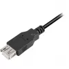 USB 2.0 ilginimo laidas, USB-A kištukas > USB-A lizdas (juodas, 3,0 metro, dvigubai ekranuotas)