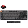 Klaviatūra Keychron K1 mechaninė 80% QWERTY anglų k., USB + Bluetooth, LED foninis apšvietimas, pilka