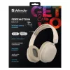 Belaidės ant ausų dedamos ausinės DEFENDER EEMOTION B640 BEIGE — binaurinės, uždara akustinė sistema, USB-C, AUX, 20–20000 Hz, 105 dB