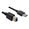 USB šakotuvas DeLOCK 4 prievadų 5000 Mbit/s juoda balta