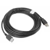 Lanberg CA-USBE-10CC-0050-BK USB kabelis 5 m USB 2.0 USB A juodas (CA-USBE-10CC-0050-BK)