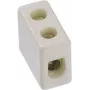 Elektrinis gnybtas Bachmann 950.000, porcelianinis, baltas, aukštis 12 mm