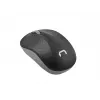 Belaidė optinė biuro pelė NATEC Toucan Office RF — ambidekstrinė, 1600 DPI, 3 mygtukai, ratukas, pilka/juoda