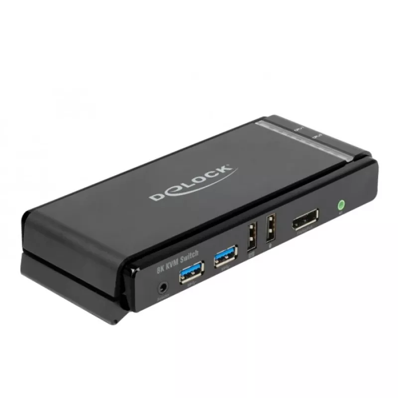 KVM jungiklis DeLOCK DisplayPort 1.4 8K 60Hz USB Audio
