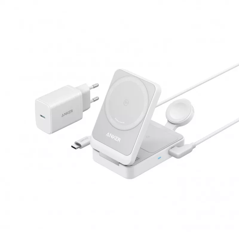 MagGo 3-in-1 15W sulankstomas baltas ES