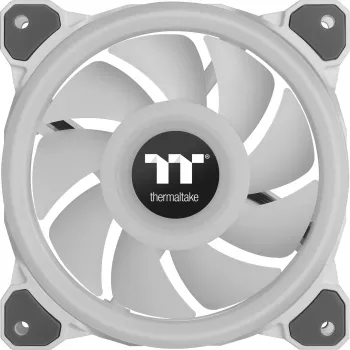 Thermaltake Riing Quad 12 ARGB 120mm korpuso ventiliatoriai, 3 vnt., balti