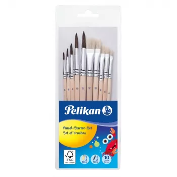“Pelikan Brush PL10/SB” pradmenų rinkinys, pakuotėje 10 vnt.